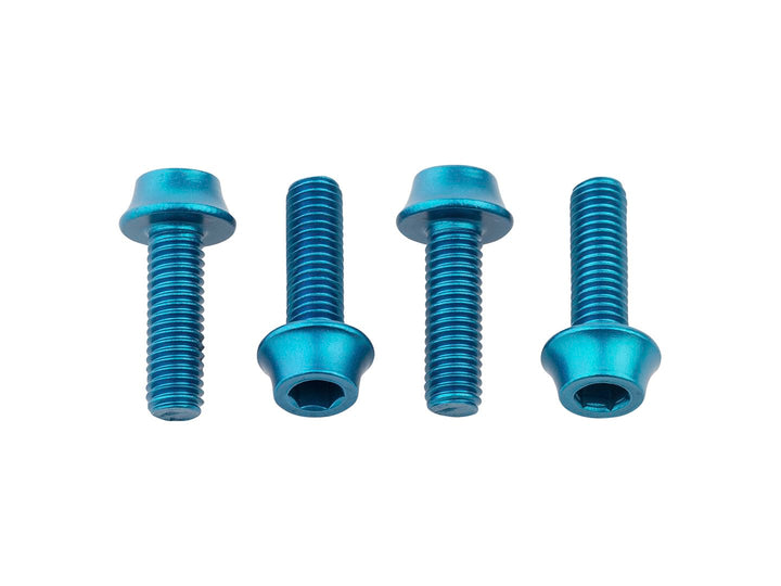 Wolf Tooth Water Bottle Cage Bolts - Set/4 Aluminum Teal