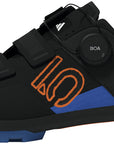 Five Ten Kestrel BOA Mountain Clipless Shoes - Men's Core BLK/Pure Orange/Ray Blue 9.5