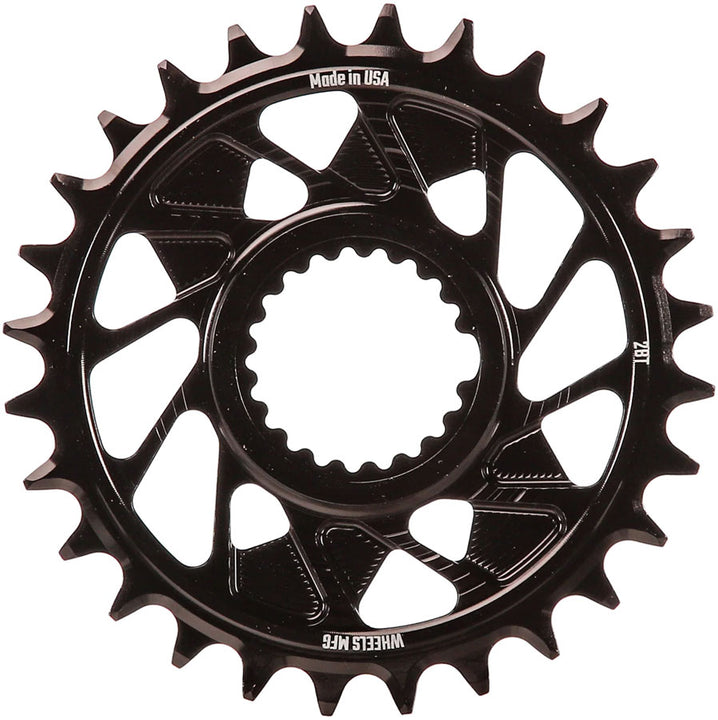 Wheels Manufacturing Direct Mount Chainring - 28t Shimano Direct Mount 1.5mm Outboard Offset T-Type Chain Compatible Black