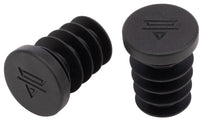 Teravail Rubber Bar End Plugs - Obsidian Black