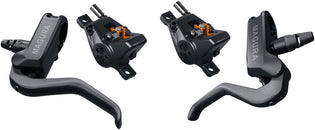 Magura MT A2 Disc Brake Lever Set - Left Right Levers Front Rear 2-Pistion Calipers BLK