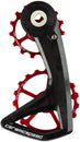 CeramicSpeed OSPW RS Pulley Wheel System SRAM Force E1 Rival E1 AXS - Aluminum Pulley 5 Spoke Carbon Cage Red
