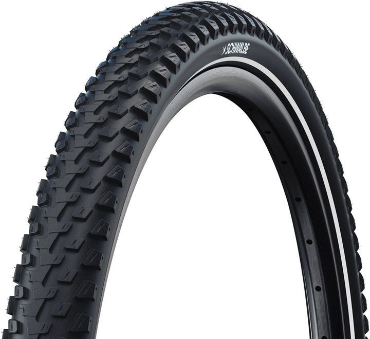 Schwalbe Marathon Plus MTB Tire - 26 x 2.1 Clincher Wire Black/Reflective Performance SmartGuard Addix E-50