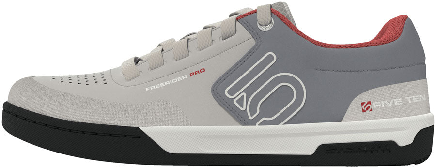 Five Ten Freerider Pro Flat Shoes - Men's Alumina/Off White/Gray 3 8.5