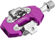 Wolf Tooth CTRL Trail Clipless Pedals - Dual Sided Clipless Alloy 9/16" Ultraviolet Purple Pair Shimano SPD