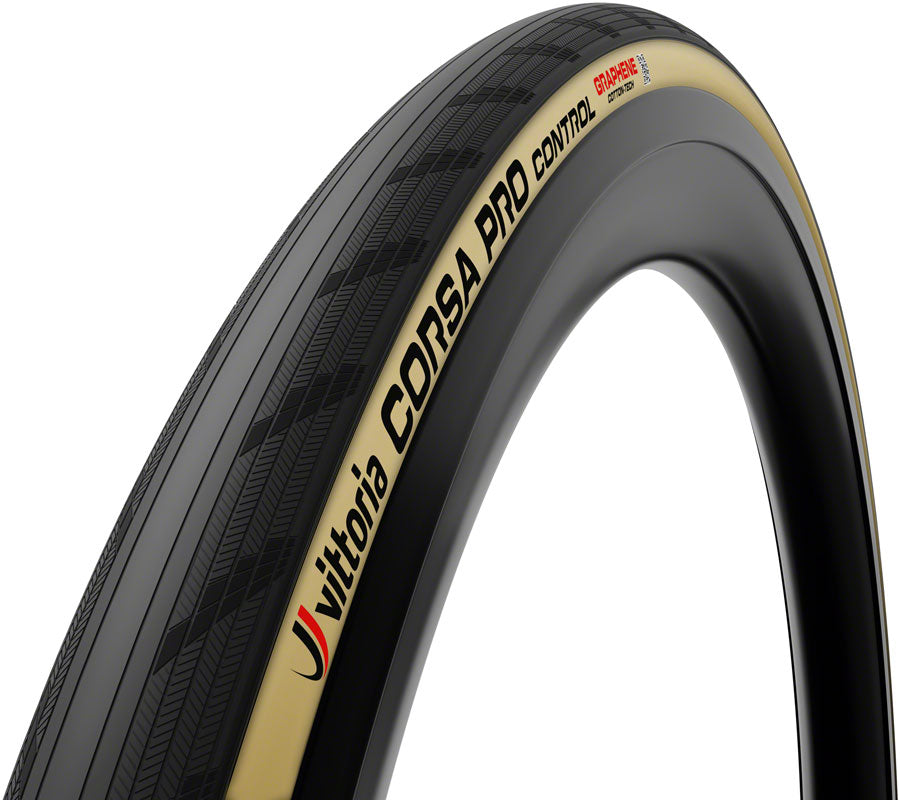 Vittoria Corsa Pro Control Tire - 700 x 42 Tubeless Folding BLK/Cotton Tan Race Graphene G2.0