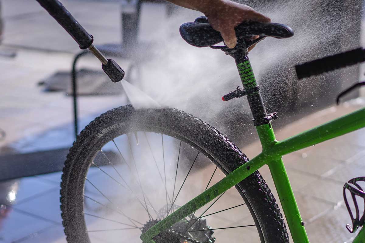 Pressure Washing Your Bike