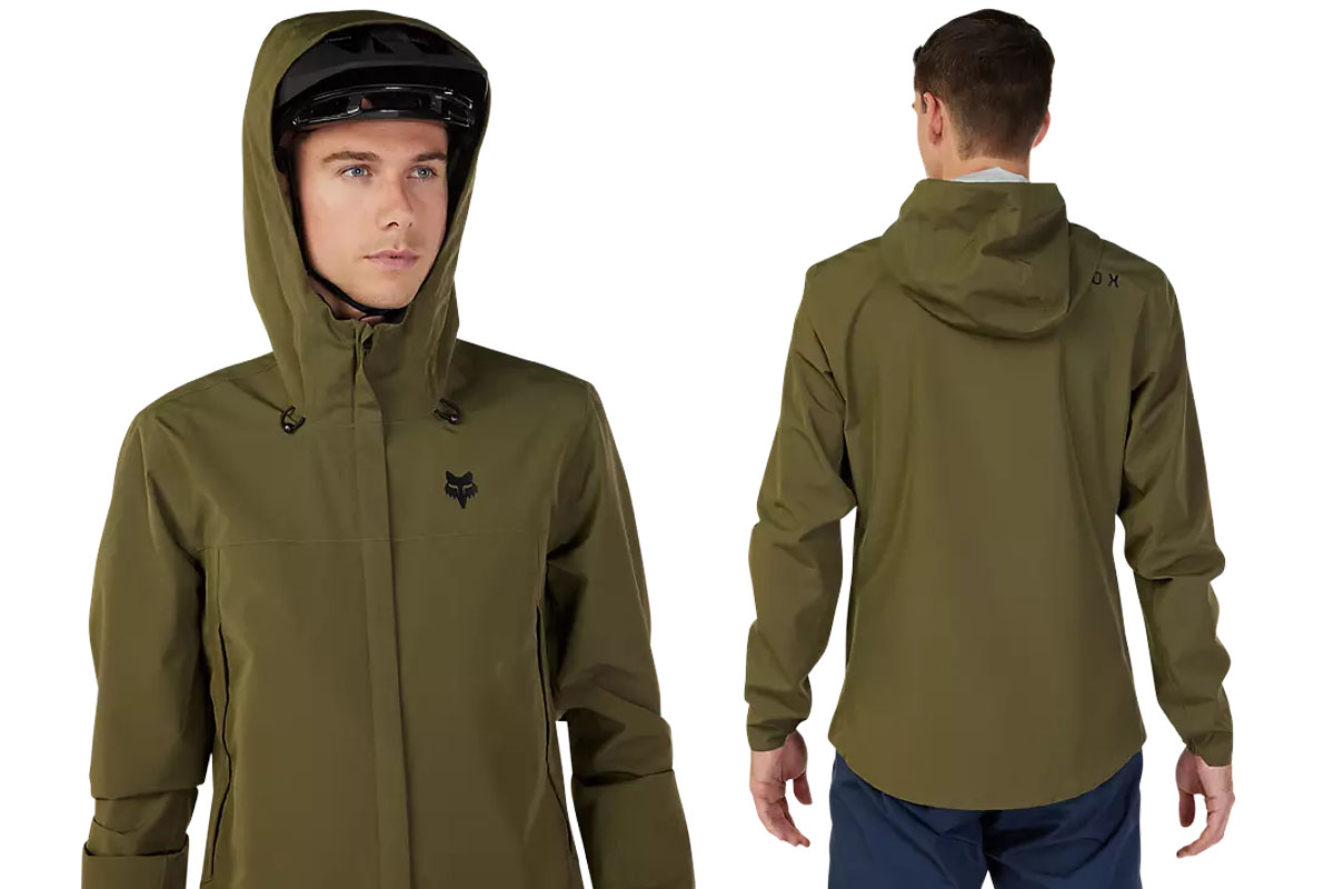 Fox Racing Ranger 2.5-Layer Water Jacket in Olive Green